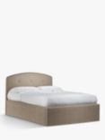 John Lewis Grace Ottoman Storage Upholstered Bed Frame, Double, Soft Touch Chenille Mole