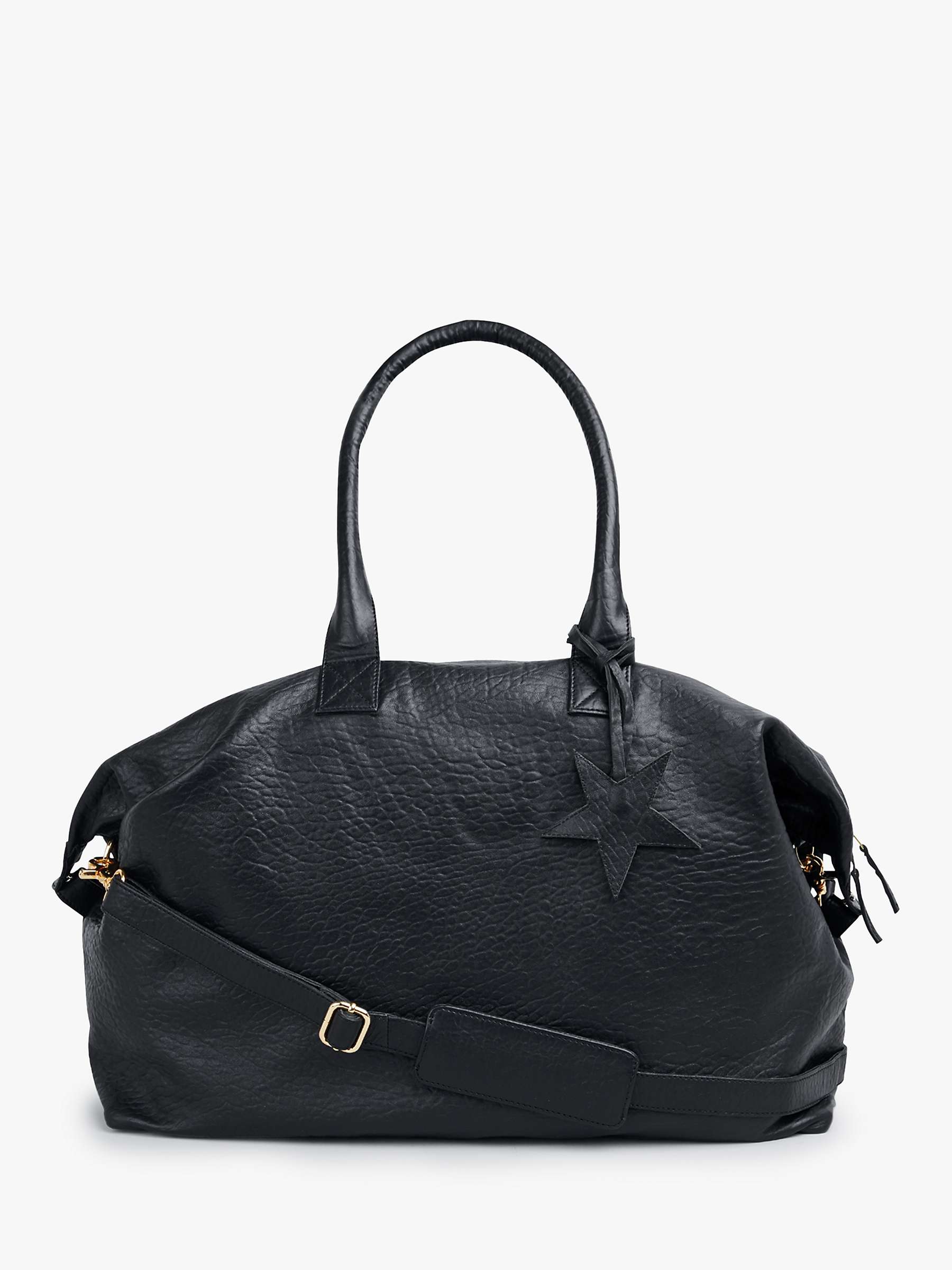 Buy hush Gabby Weekend Leather Bag, Black Online at johnlewis.com