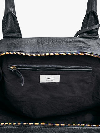 hush Gabby Weekend Leather Bag, Black