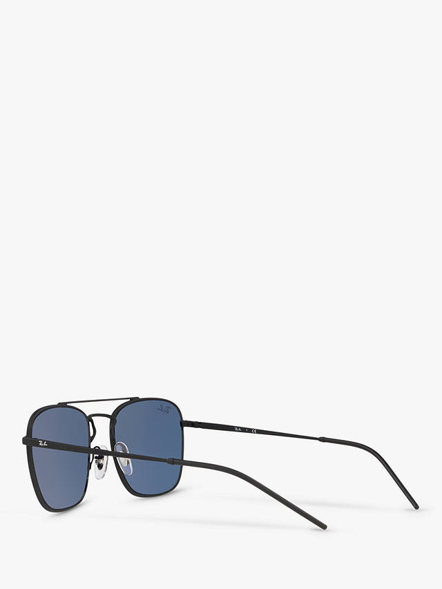 Ray-Ban RB3588 Men's Square Sunglasses, Black/Blue