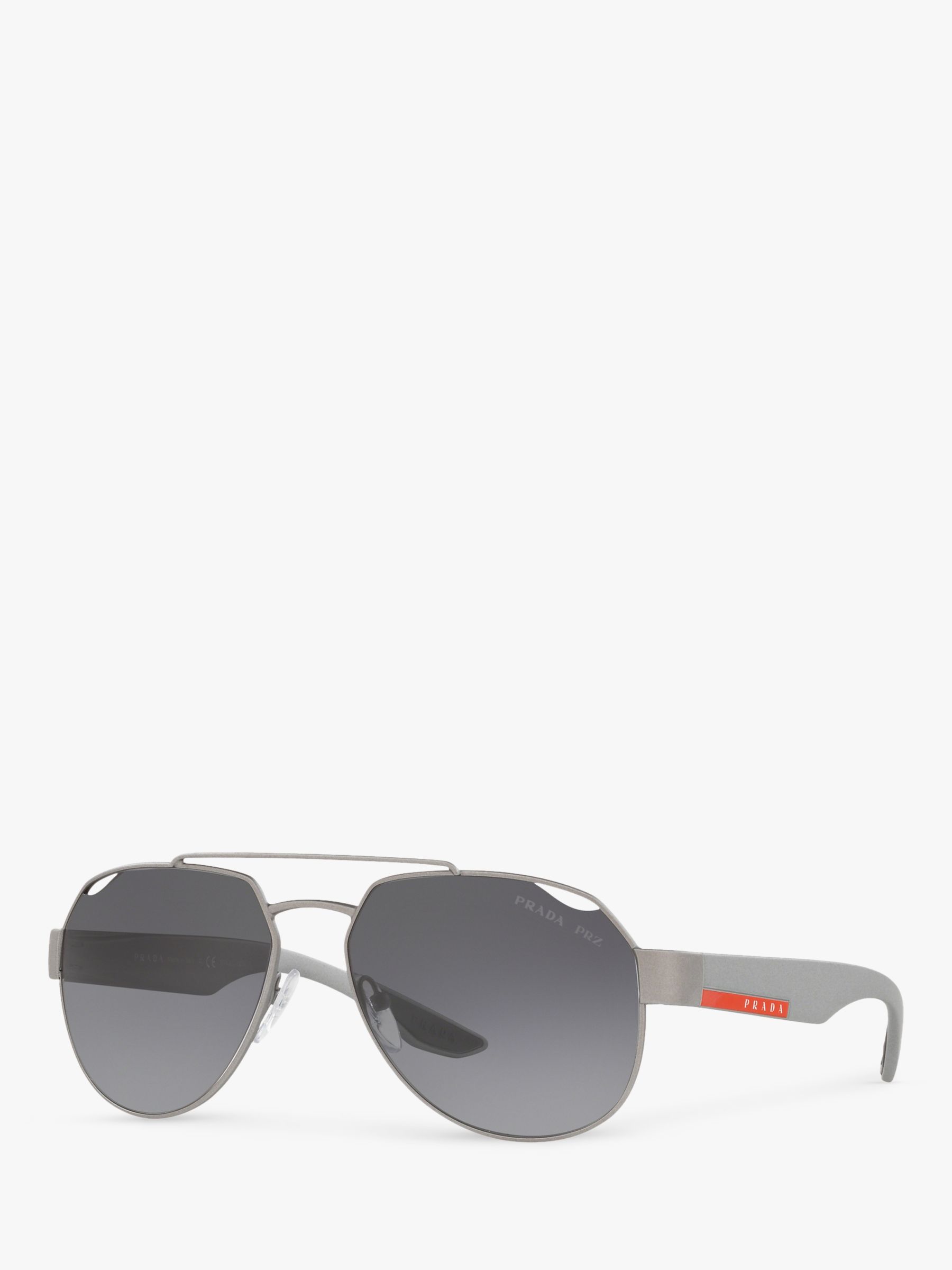 Prada PS 57US Men's Polarised Rectangular Sunglasses