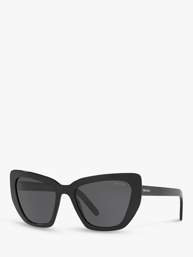 Prada PR 08VS Women's Cat's Eye Sunglasses, Black/Grey