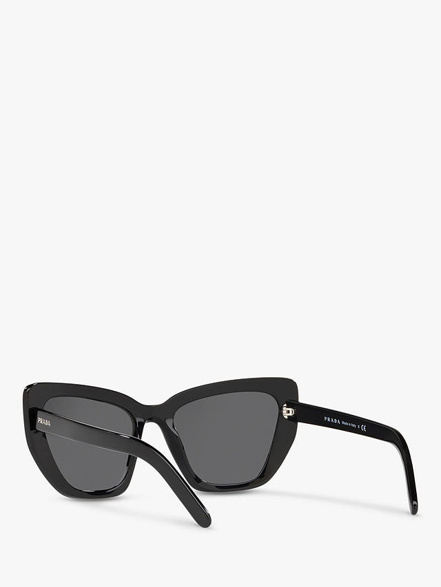 Prada PR 08VS Women's Cat's Eye Sunglasses, Black/Grey