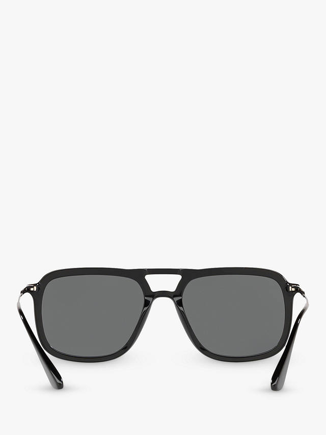 Prada PR 06VS Men's Square Sunglasses, Black/Grey