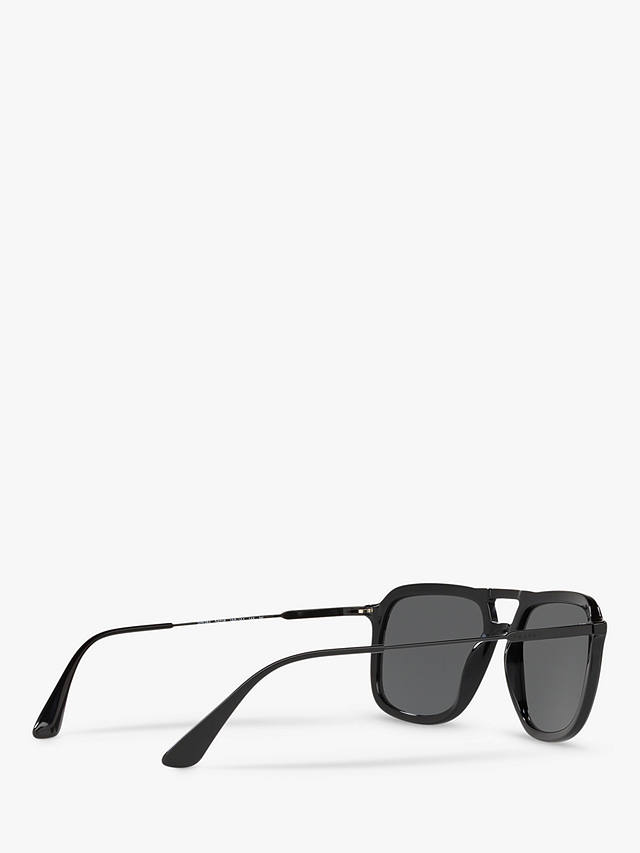 Prada PR 06VS Men's Square Sunglasses, Black/Grey