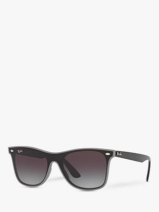 Ray-Ban RB4440N Women's Square Sunglasses, Grey Black/Grey Gradient