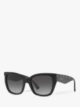 Valentino VA4048 Women's Studded Cat's Eye Sunglasses, Black/Black Gradient
