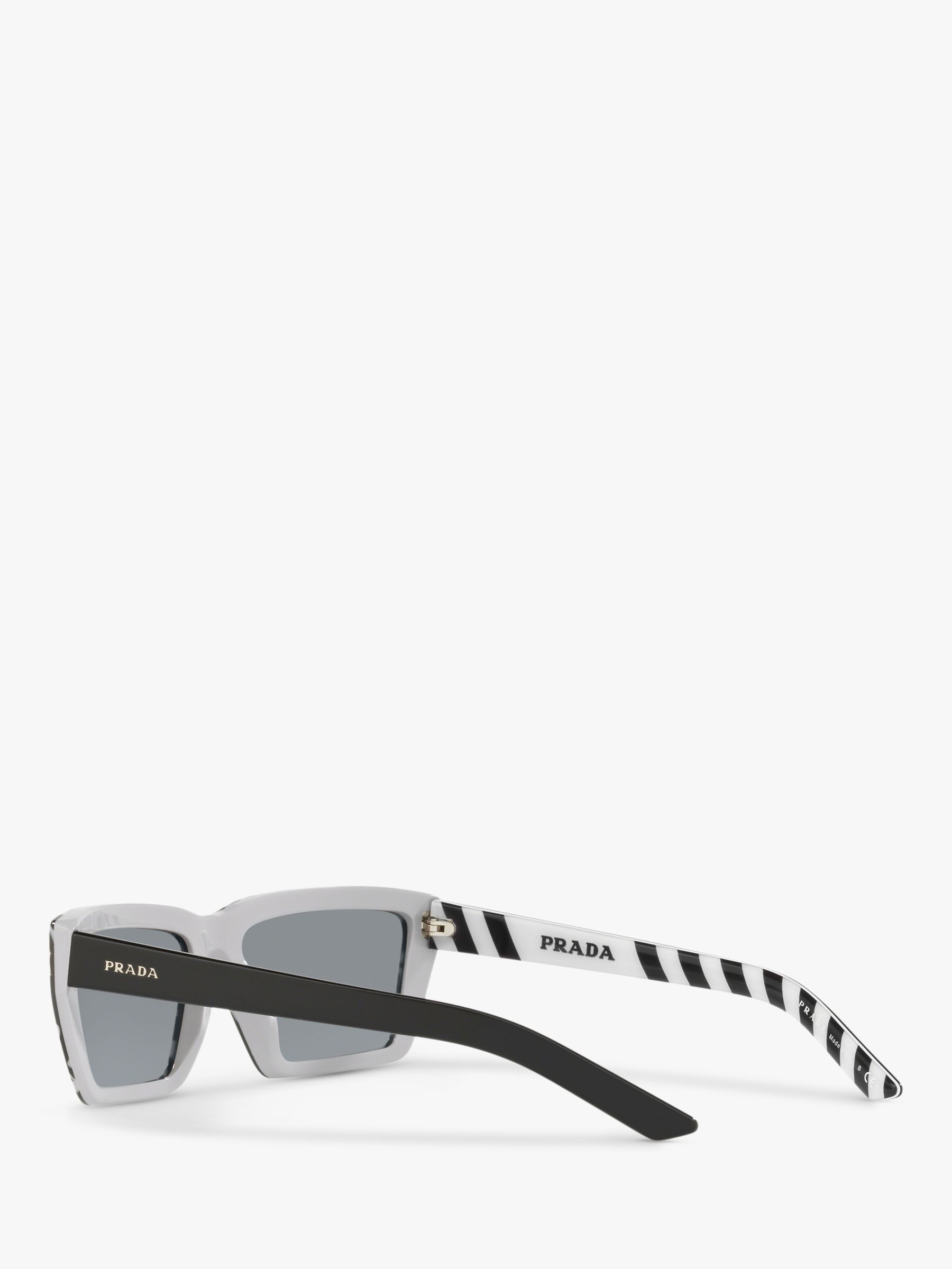 Prada PR 04VS Women's Rectangular Sunglasses, Camouflage Black/Grey
