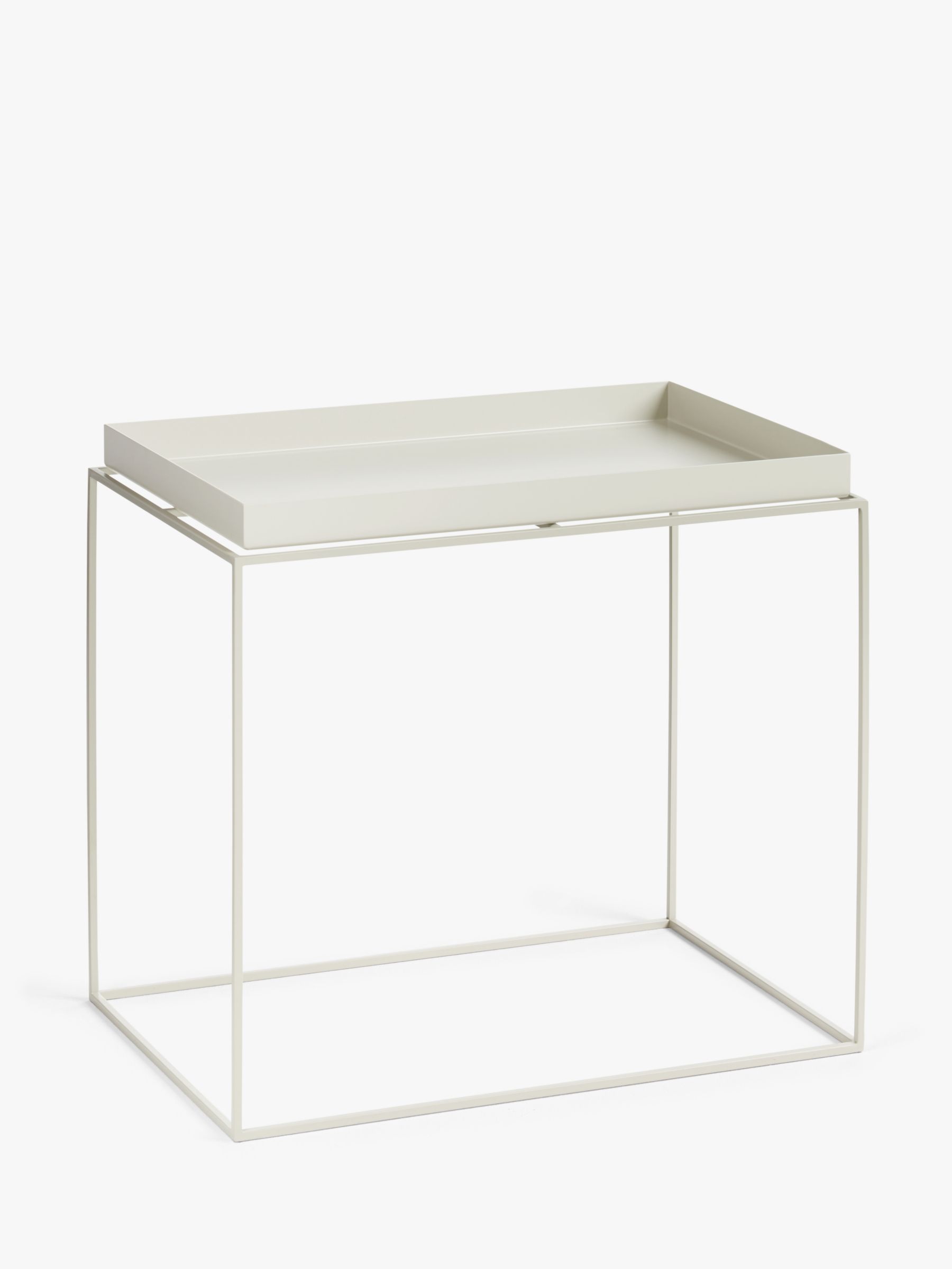 Hay Tray L Side Table Grey At John Lewis Partners