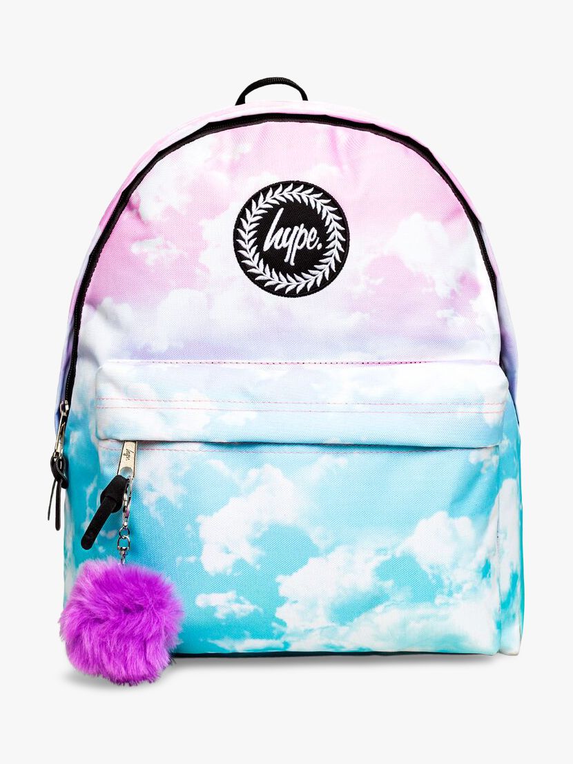 blue pink backpack