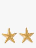 Alex Monroe Starfish Stud Earrings, Gold
