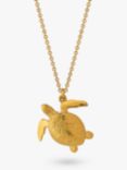 Alex Monroe Sea Turtle Pendant Necklace, Gold