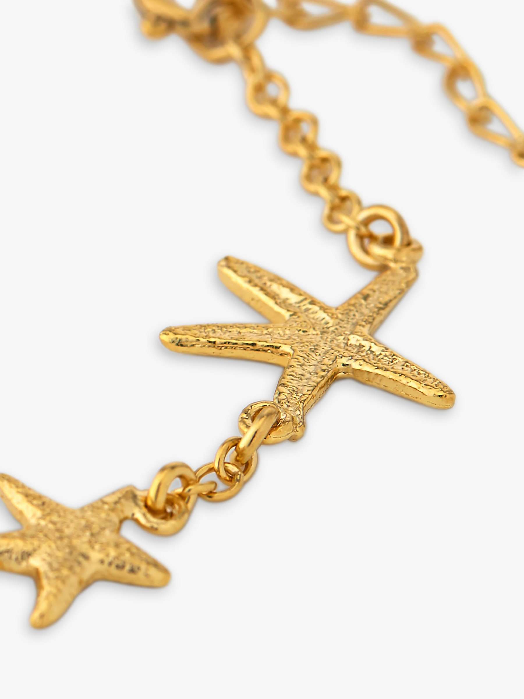 Buy Alex Monroe Starfish Chain Bracelet, Gold Online at johnlewis.com