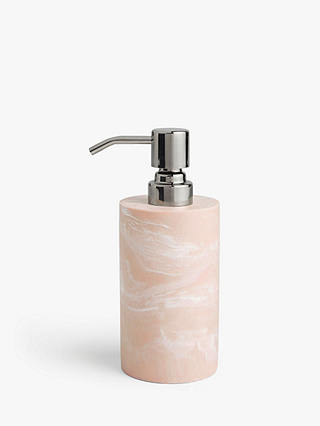 John Lewis & Partners Pink Mineral Soap Dispenser