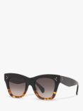 Celine CL4004IN Women's Cat's Eye Sunglasses, Brown/Grey