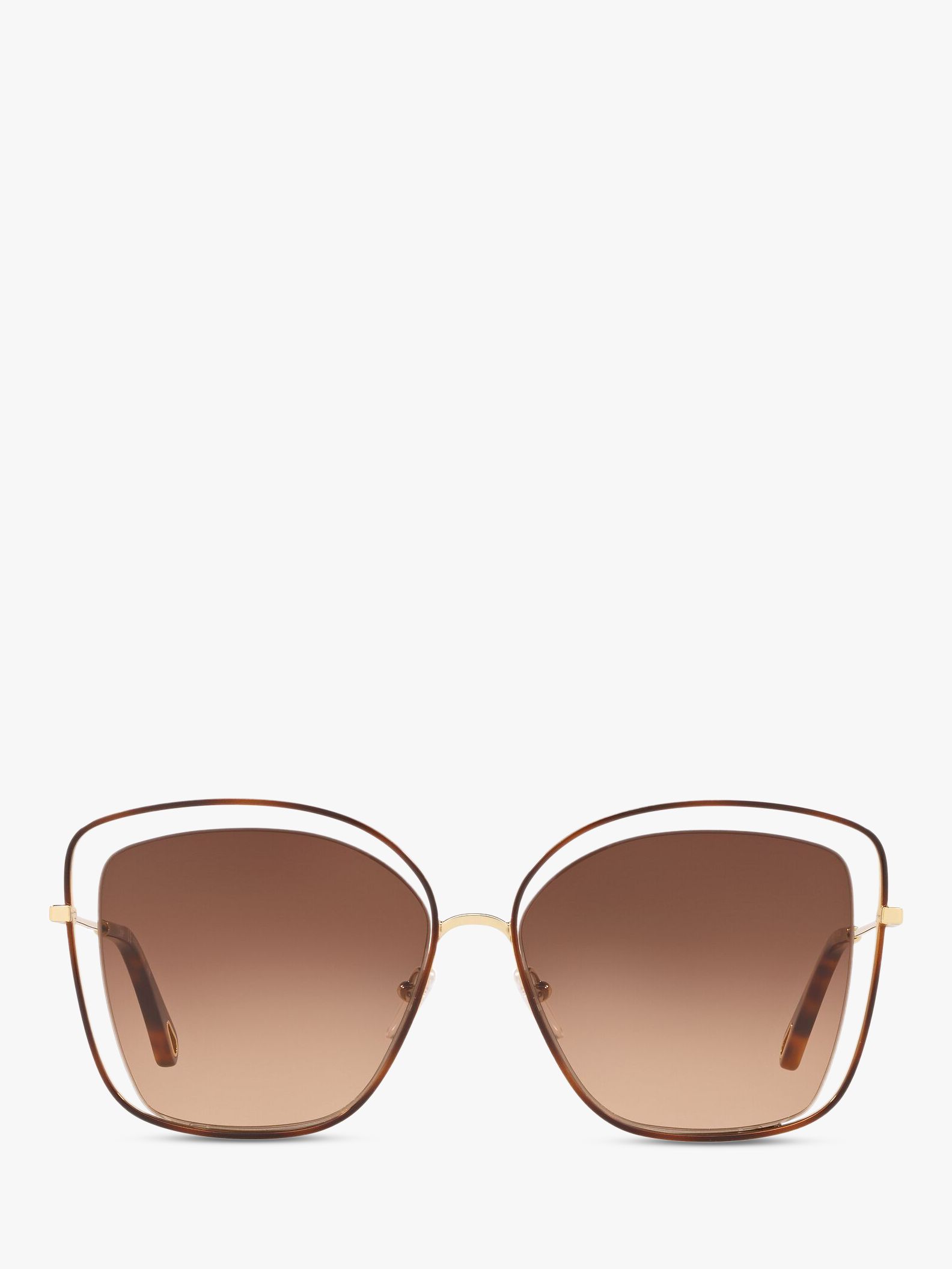 Buy Chloé CE133S Women's Double Rim Square Sunglasses Online at johnlewis.com