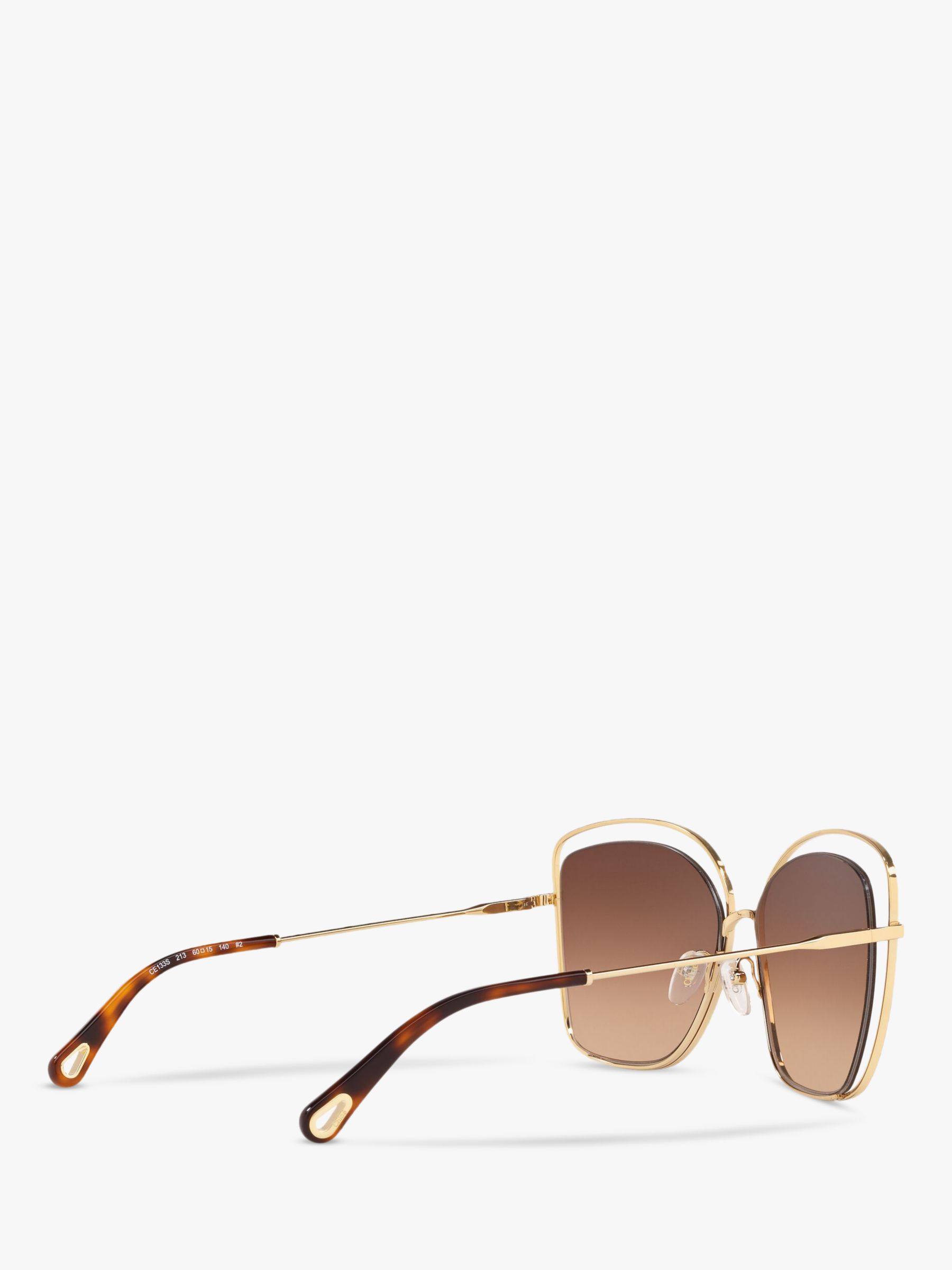 Buy Chloé CE133S Women's Double Rim Square Sunglasses Online at johnlewis.com