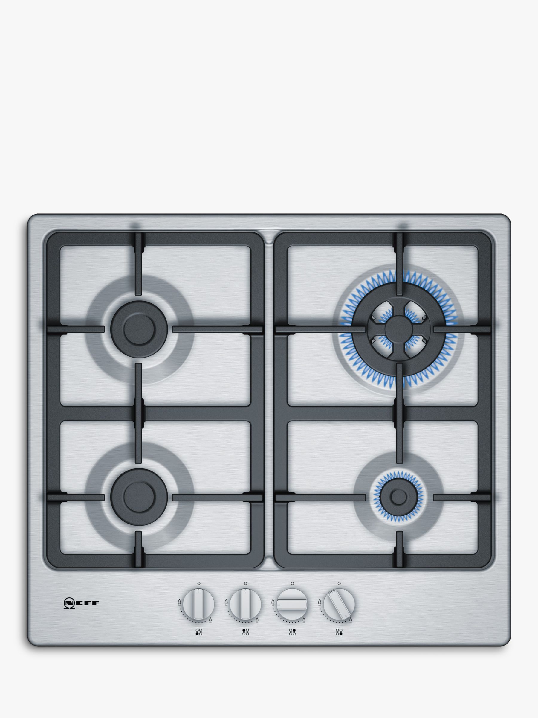 Neff T26BB59N0 Gas Hob, Stainless Steel