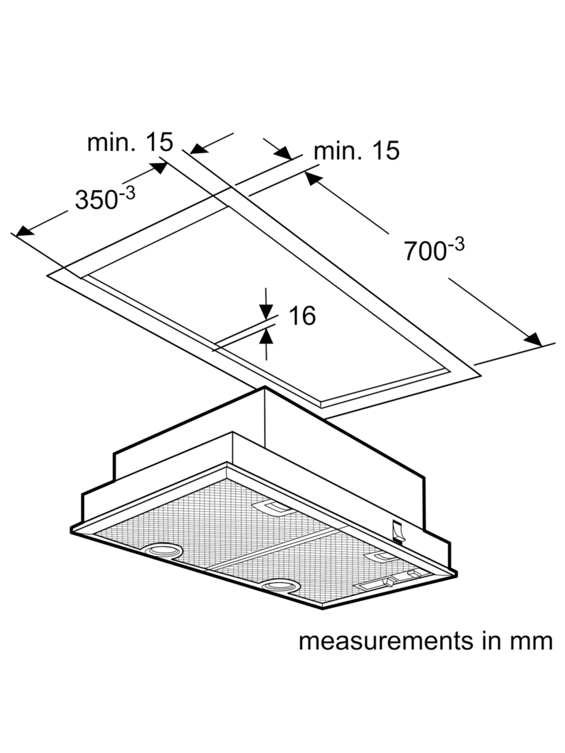 Neff D5855X1GB 73cm Canopy Cooker Hood, C Energy Rating, Silver