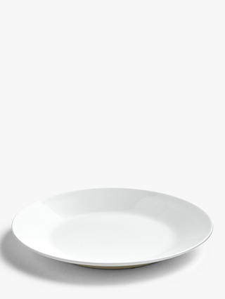 John Lewis & Partners Rim Bone China Side Plate, 18cm, White
