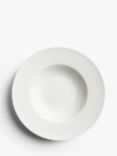 John Lewis & Partners Rim Bone China Pasta Bowl, 28.8cm, White
