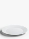 John Lewis & Partners Rim Bone China Medium Plate, 23.2cm, White