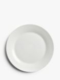 John Lewis & Partners Rim Bone China Dinner Plate, 28cm, White