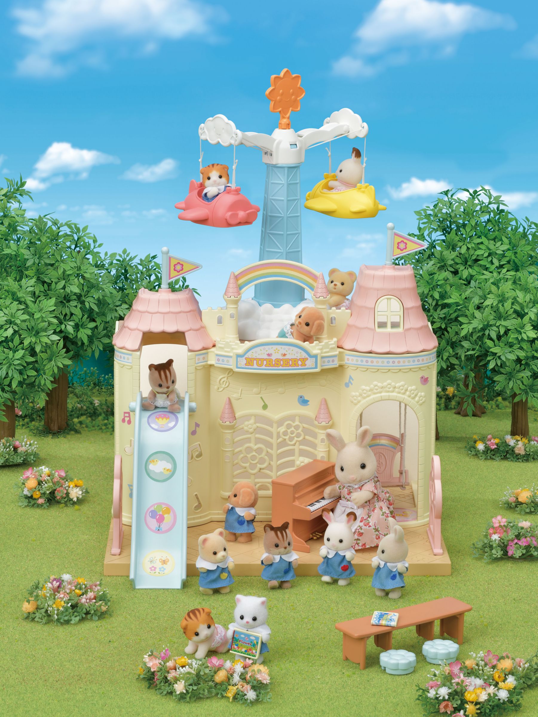 sylvanian families baby airplane ride