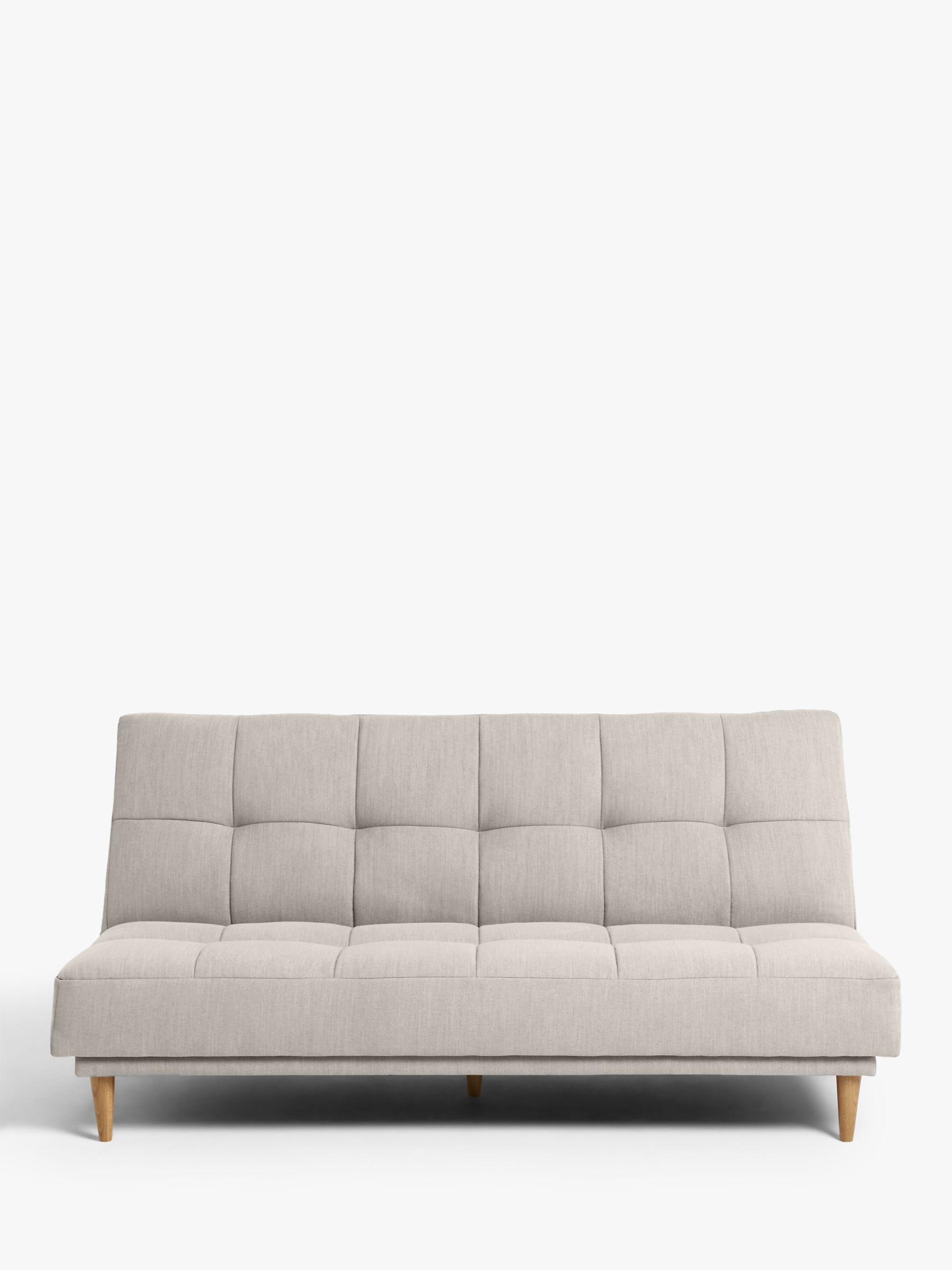 640px x 853px - John Lewis Linear Medium 2 Seater Sofa Bed, Light Leg, Topaz Natural