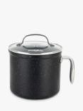 Eaziglide Neverstick2 Aluminium Non-Stick Sauce Pot and Lid, 16cm, Black
