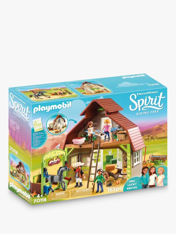 Playmobil Dreamworks Spirit Riding Free Lucky, and Abigail
