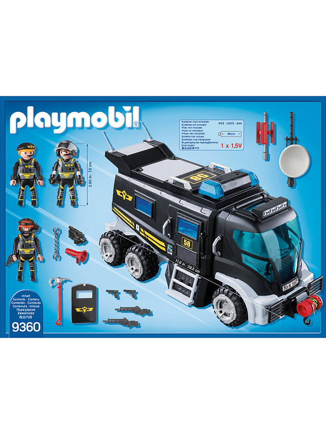 PLAYMOBIL 9360 City Action SWAT Truck with Lights and Sound for sale online 