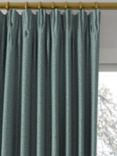 John Lewis Herringbone Made to Measure Curtains or Roman Blind, Soft Teal