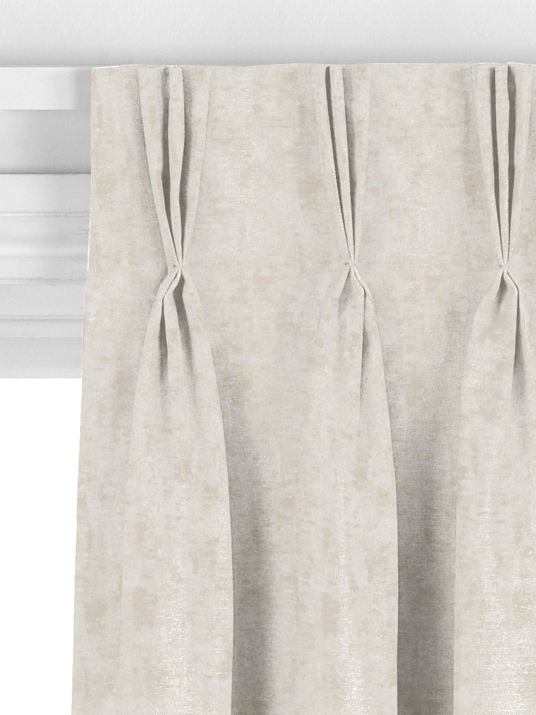 John Lewis Textured Chenille Made to Measure Curtains, Natural Light