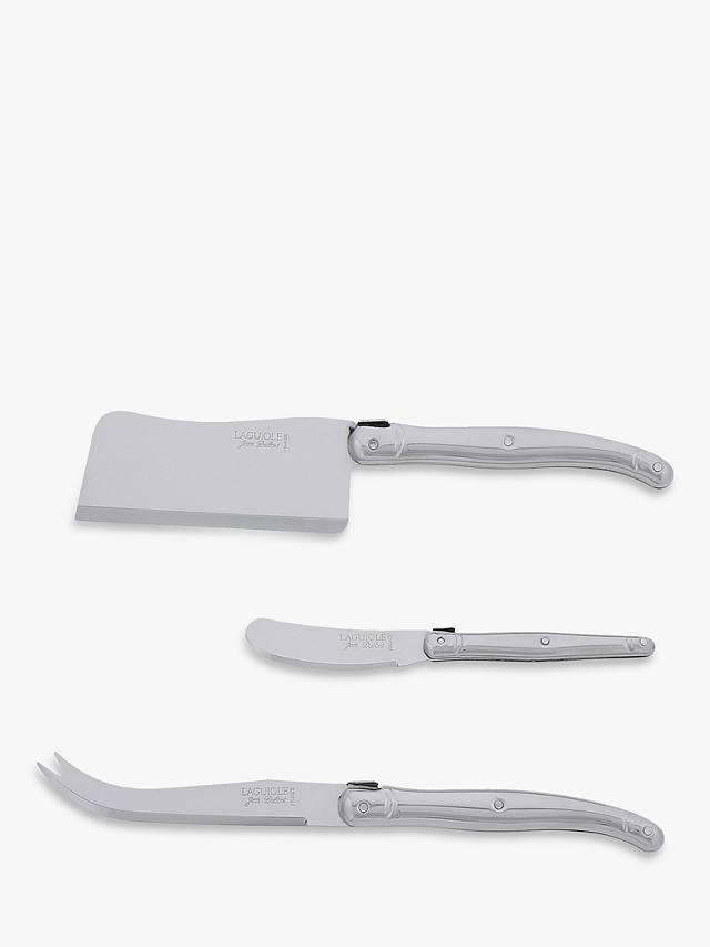 Laguiole Stainless Steel Cheese Knives, 3 Piece