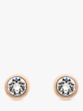 Melissa Odabash Swarovski Crystal Round Stud Earrings, Rose Gold