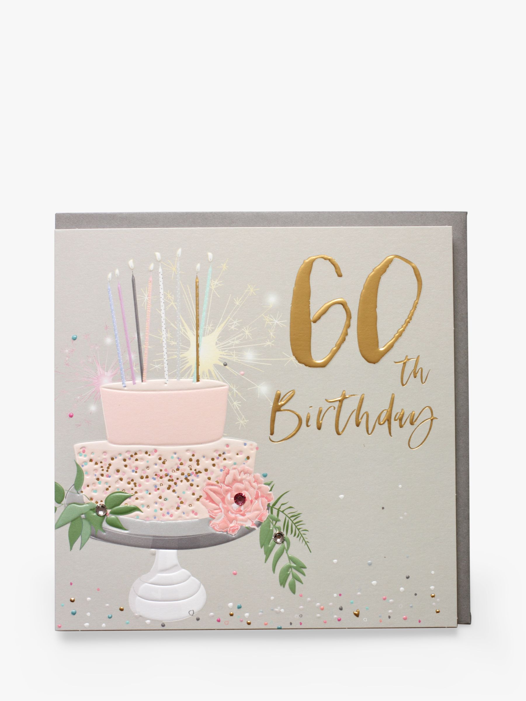 Belly Button Designs Cake 60th  Birthday Card at John  Lewis  