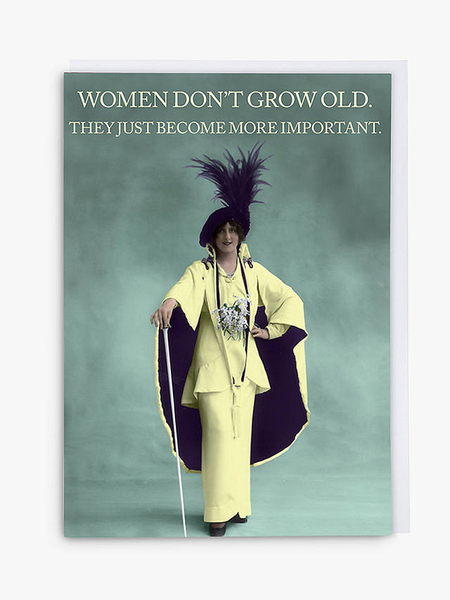 Cath Tate Cards Women Don't Grow Old Blank Greeting Card