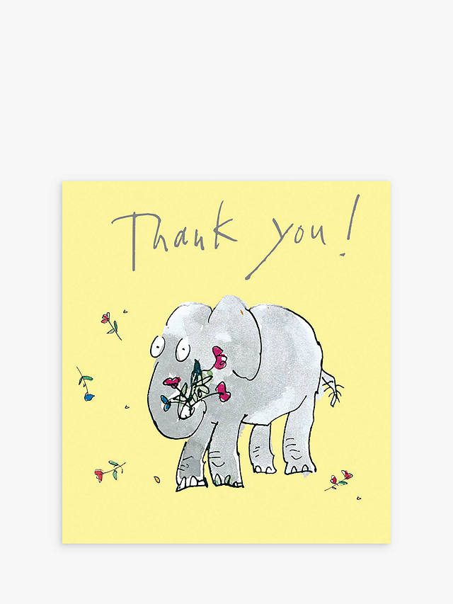 Woodmansterne Zagazoo Elephant Thank You Card