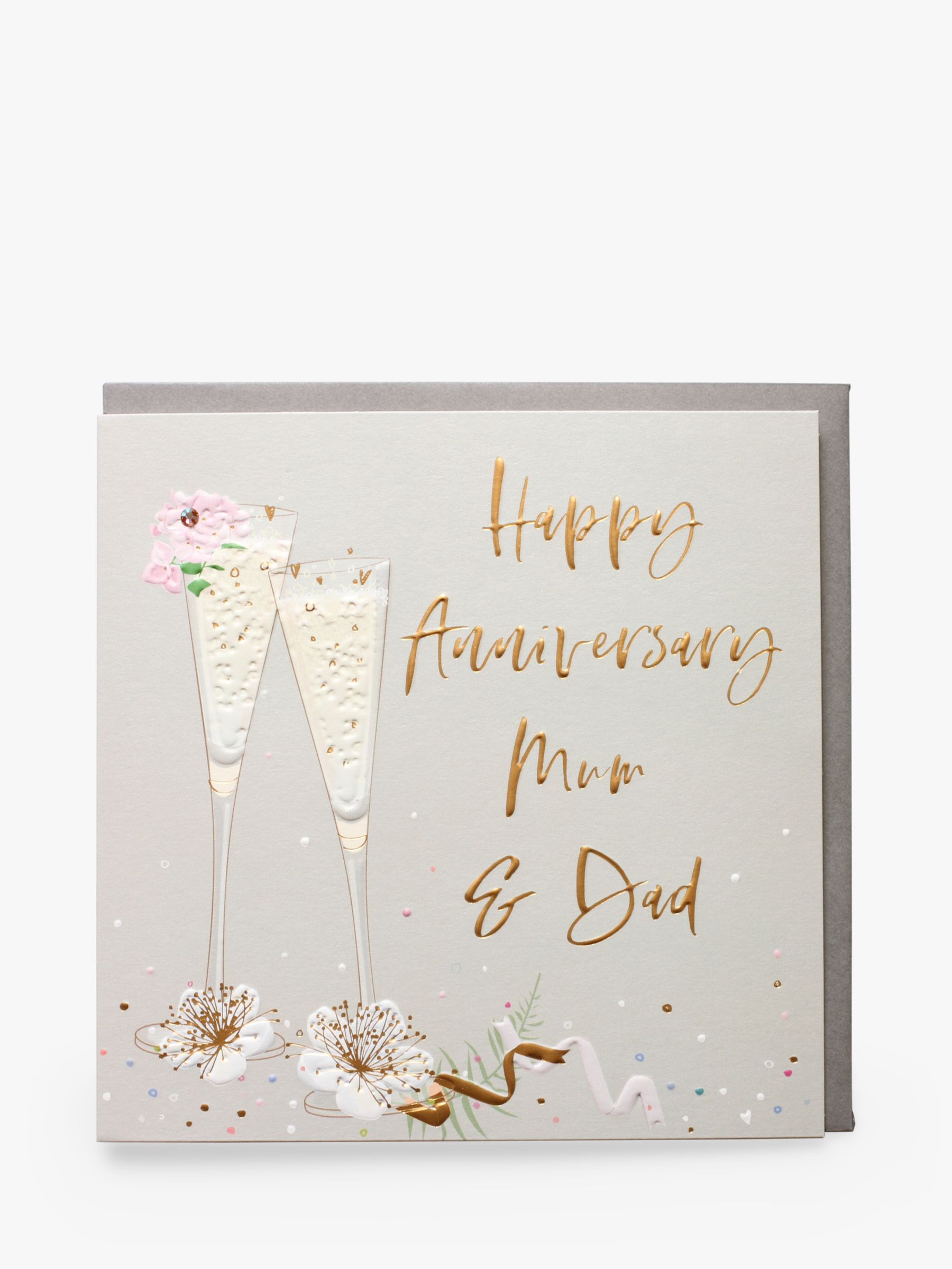 Belly Button Designs Mum Dad Glasses Anniversary Card At John Lewis Partners