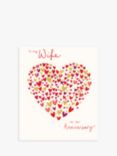 Woodmansterne Heart Full of Love Wife Anniversary Card