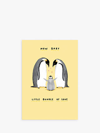 Cardmix Penguin Family New Baby Card