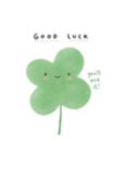 Cardmix Four-Leaf Clover Good Luck Card