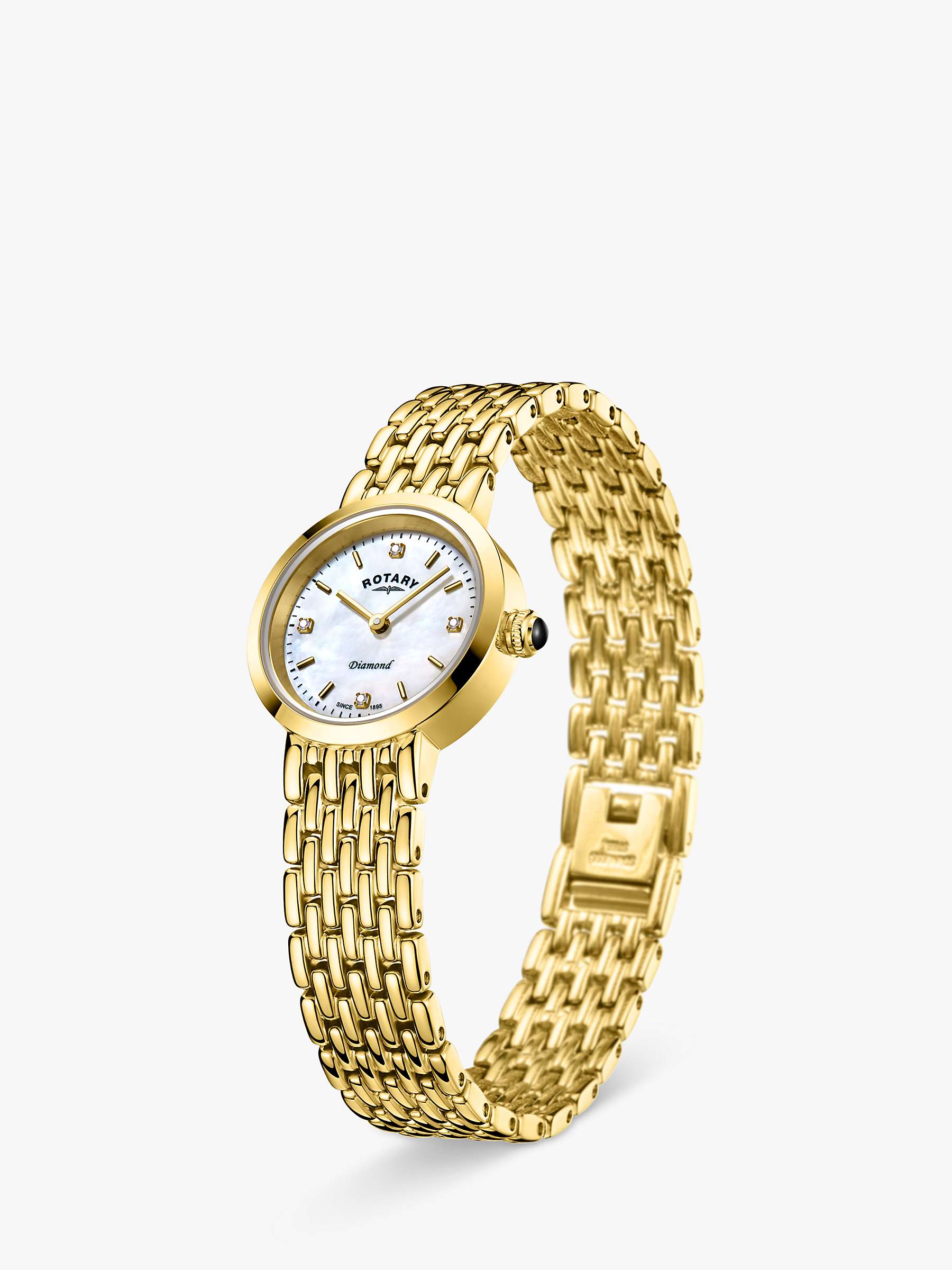 Buy Rotary Women's Balmoral Diamond Bracelet Strap Watch Online at johnlewis.com