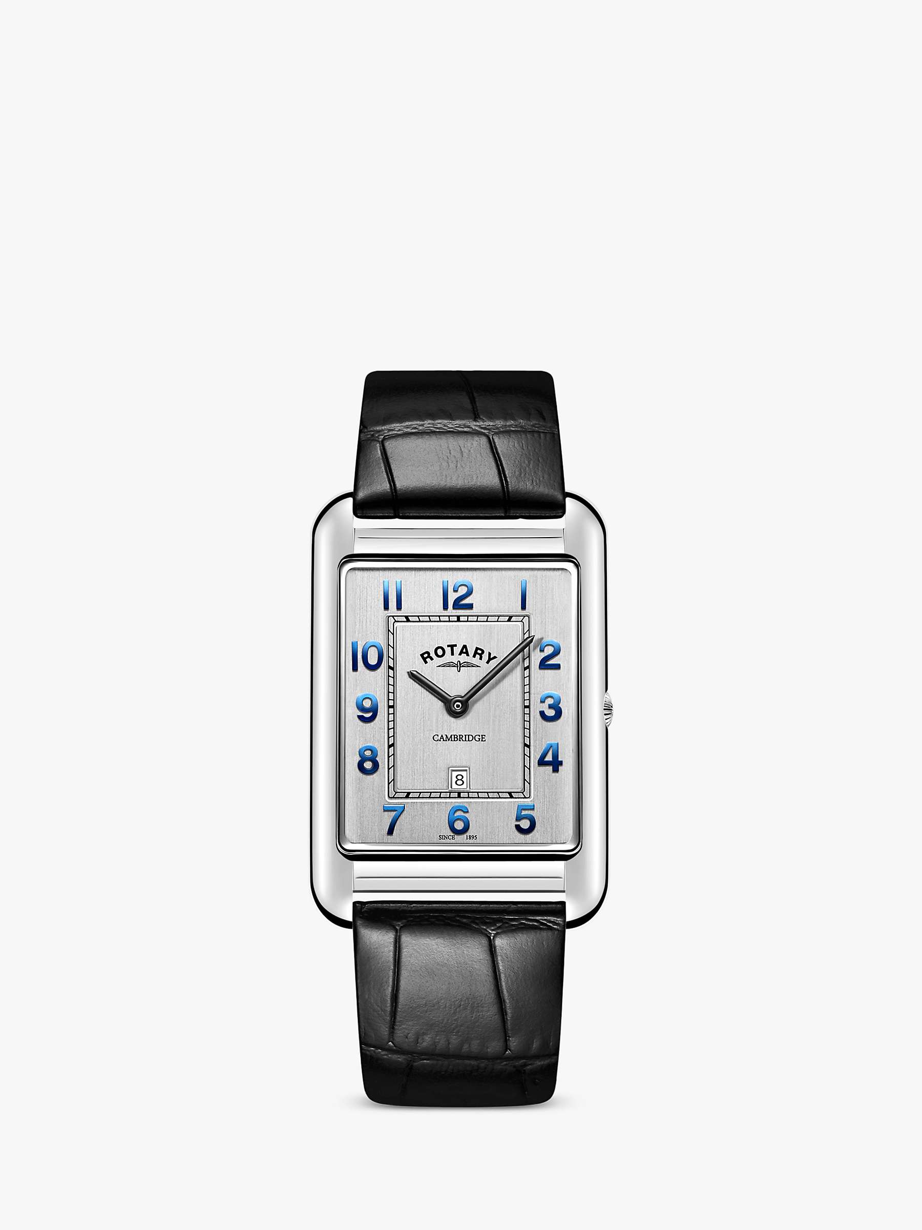 Buy Rotary Men's Cambridge Date Leather Strap Watch Online at johnlewis.com