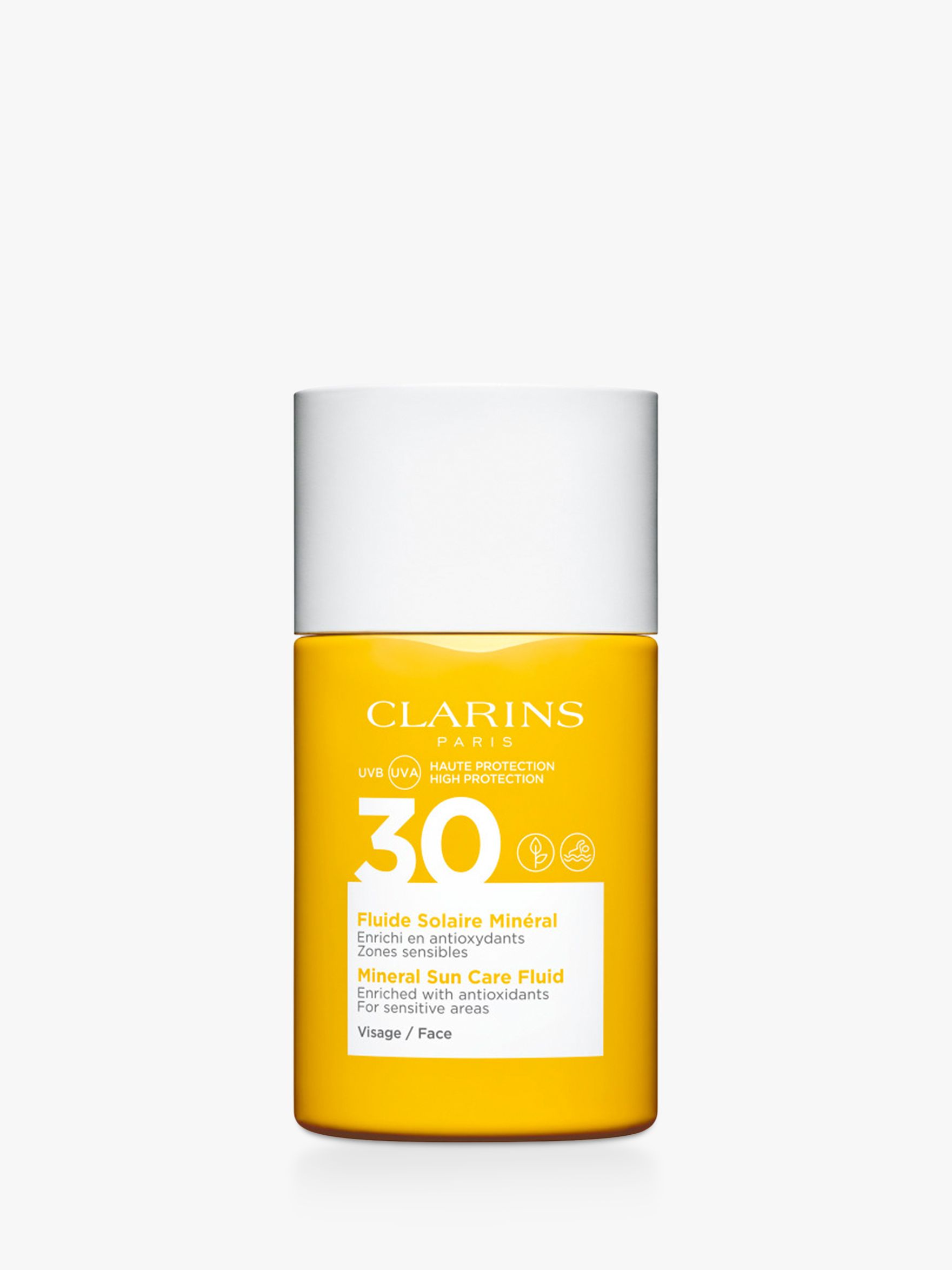 Clarins Mineral Sun Care Fluid Face SPF 30, 30ml at John Lewis & Partners