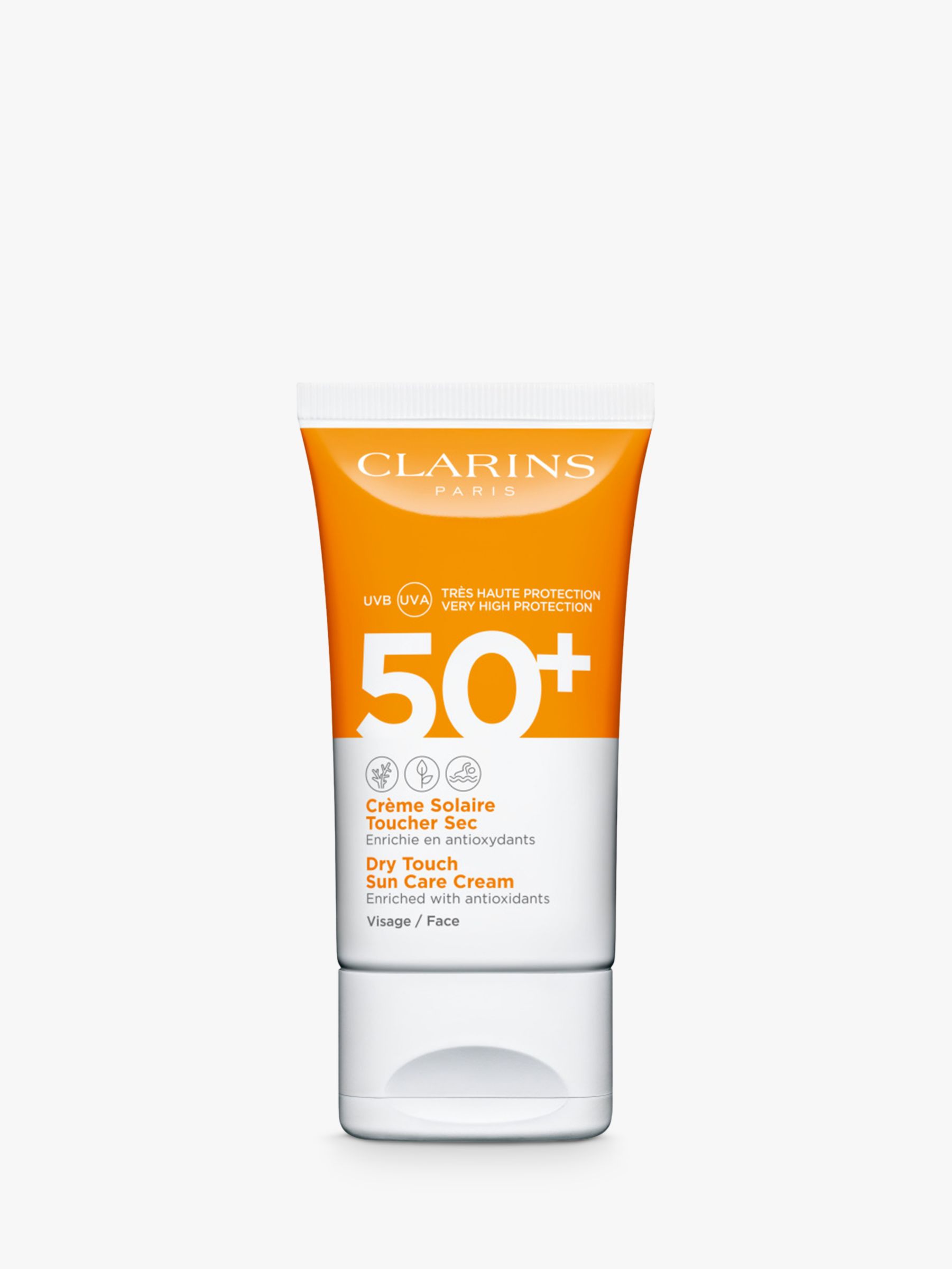 Clarins Dry Touch Sun Care Cream for Face SPF 50+, 50ml