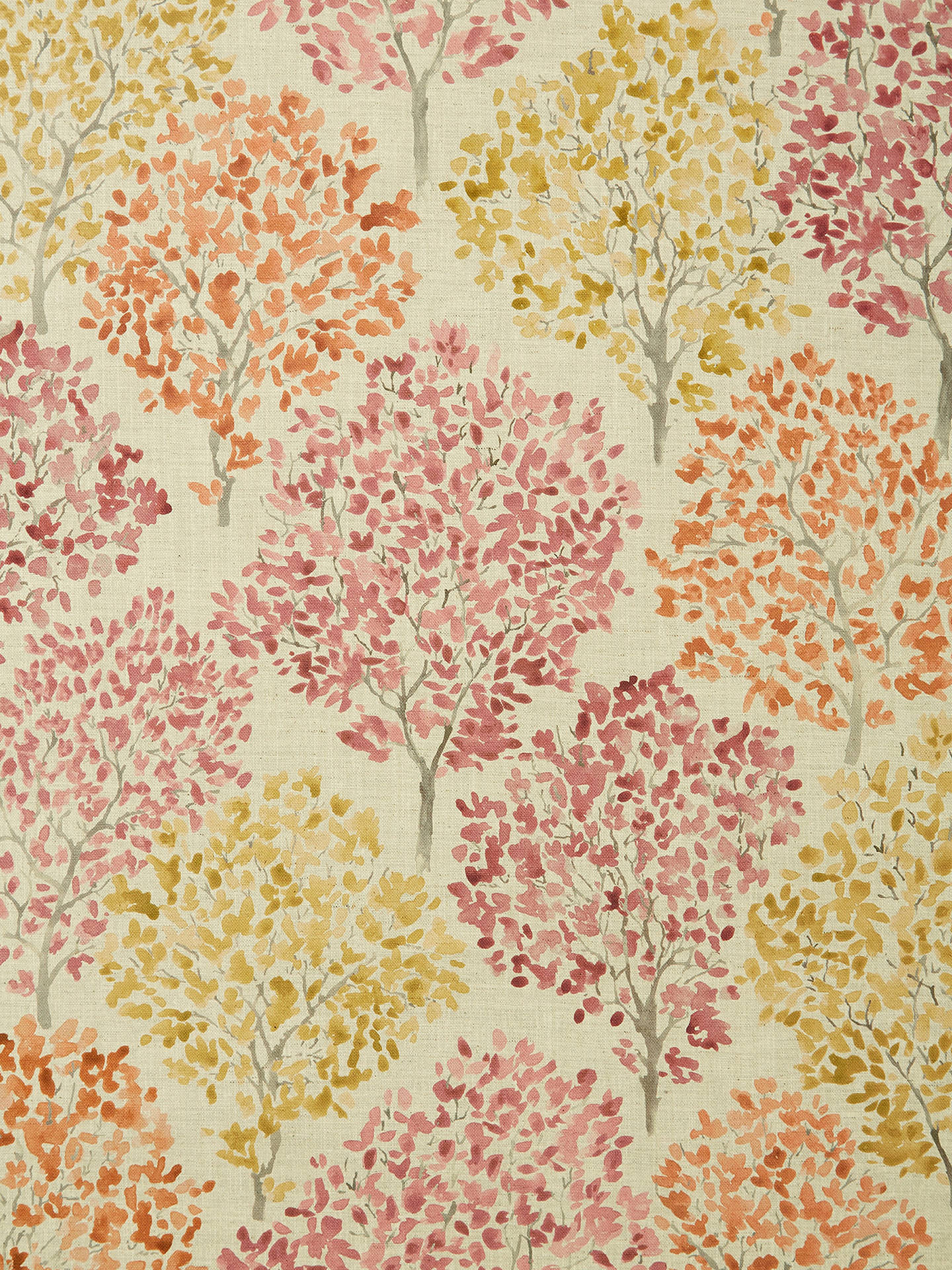 John Lewis Leckford Trees Made to Measure Curtains, Autumn