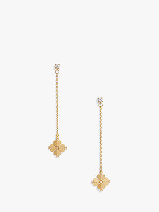 kate spade new york Flower Chain Drop Earrings, Gold