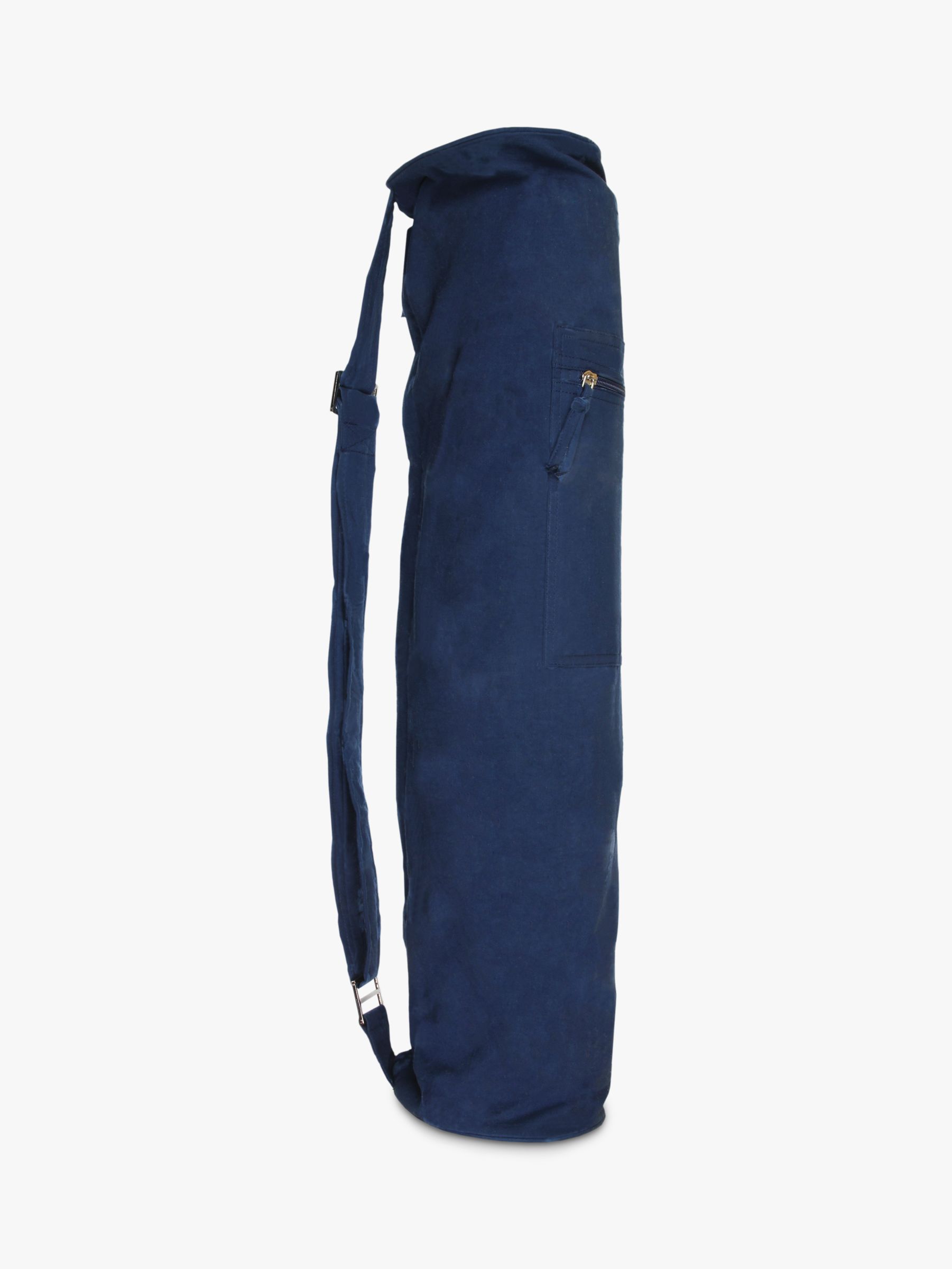 Yoga-Mad Jute Yoga Mat Bag, Blue